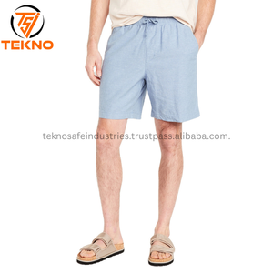 Short de sport en coton 6XL pour hommes et femmes High Street Fitness Gym Workout Motif solide et anti-rides OEM - Product Image 2