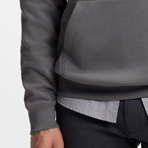 Sweat à capuche de haute qualité pour homme avec capuche et cordons de serrage réglables avec poche kangourou Couleur unie avec logo personnalisé - Product Image 3