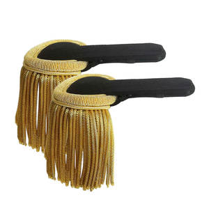 Épaulettes à franges en lingot d'or uniformes Épaulettes de luxe faites à la main OEM Reproduction épaulettes de mode - Product Image 1
