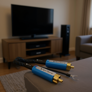 Cable de Audio y Video RCA SKYE de 1m, Negro y Azul, con Público Objetivo - Product Image 3