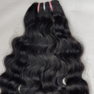 Jerry Hairs Wholesale Cuticle Aligned Raw Human Hair Extensions Natural Wave Style Indian Manufacturer United States Supplier - Product Image 1