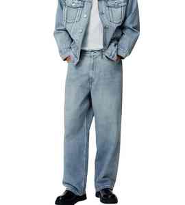 บริการตัดเย็บเสื้อผ้าบุรุษตามสั่ง ผ้าระบายอากาศความหนาแน่นสูง กางเกงยีนส์เดนิมขายส่งรุ่นใหม่ - Product Image 5