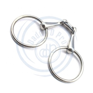 Instrumento de Cirugía Veterinaria de acero inoxidable de 4,5 pulgadas de la mejor calidad, rodillo grande O' Ring Snaffle Bits Base Instrumentos quirúrgicos CE - Product Image 5