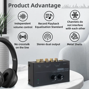 Professionnel PP500 tourne-disque pré<span class=keywords><strong>amplificateur</strong></span> <span class=keywords><strong>vinyle</strong></span> <span class=keywords><strong>platine</strong></span> Audio récepteur <span class=keywords><strong>amplificateur</strong></span> stéréo préampli avec contrôle du Volume - Product Image 4
