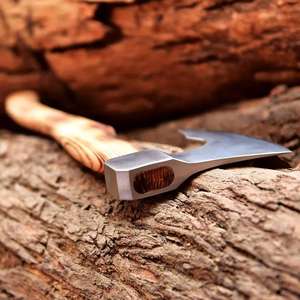 Hache de bûcheron longue, tête en acier carbone, hache viking avec manche en bois de frêne, outil de survie parfait, cadeau pour elle/lui, qualité industrielle - Product Image 5