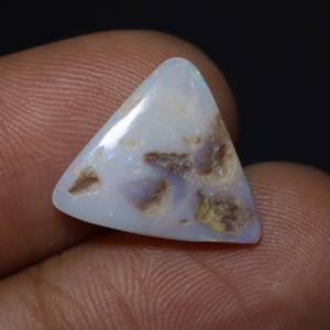 Opale australienne naturelle Cabochon opale de feu solide Coober Pedy opale de feu pierre précieuse en vrac taille 15X14X3MM - Product Image 4