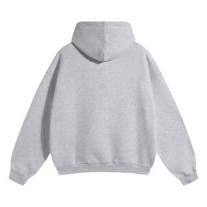 Ensembles de survêtement d'été lourd pour hommes avec logo personnalisé sweats à capuche en soie glacée spandex/polyester couleur unie Streetwear pour hommes - Product Image 4