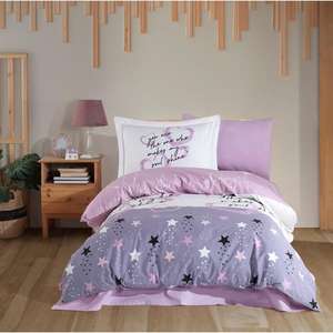 Voyager <b>Lilac</b> Single Poplin <b>Duvet</b> <b>Cover</b> Set for Hobbyists - Product Image 1