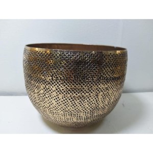 Hot Selling Gold Color Mirror Polished Artificial Plants Pots and Storage Organization Round Shape Home Decoration <b>Supplies</b> - Product Image 4