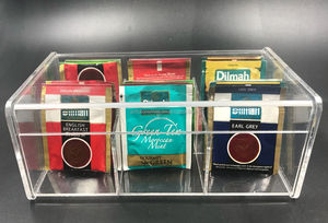 Caja de té acrílica perfecta para exhibir y conservar sus variedades de té favoritas para sofisticar cualquier cocina o comedor - Product Image 5