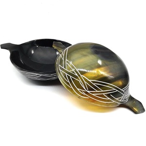 ชามเสิร์ฟควายฮอร์นทำมือเหมาะสำหรับสลัดสำหรับรับประทานอาหารตกแต่งโต๊ะในงานแต่งงาน - Product Image 5