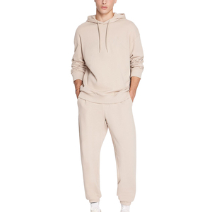 Ensemble sweat à capuche et pantalon de survêtement pour hommes 100% coton Survêtements vierges lourds unisexe de haute qualité avec logo personnalisé - Product Image 3