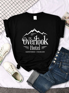 Camiseta unisex The Overlook Hotel The Shining Y2K Style, camiseta de moda fresca, ropa informal transpirable, camiseta de verano que combina con todo para mujer - Product Image 4