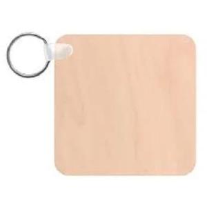 Artesanías de madera Llavero de madera en blanco de la India F S International - Product Image 2