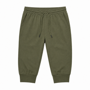 Pantalon Capri Jogger Décontracté pour Homme, Taille Haute, en Mélange de Coton, avec Cordon de Serrage, Tissu Respirant et Écologique, Ourlet Relevé, Taille XXS - Product Image 5