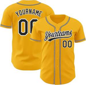 Venta al por mayor barato personalizado 100% poliéster béisbol Jersey diseño personalizado béisbol camiseta transpirable impreso técnicas disponibles conjuntos - Product Image 4