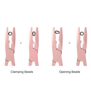 Stainless Steel Hair Extension Pliers <b>Kit</b> Full Hair Extension Tool Set For Micro Link <b>Bead</b> Hair Extension Work - Product Image 3