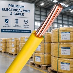Cavo in Rame BV BVR Ignifugo <span class=keywords><strong>0</strong></span>.5mm 1.0mm 1.5mm Solido o Intrecciato Isolato in PVC Rotolo da 100m per Cablaggio Edilizio - Product Image 1