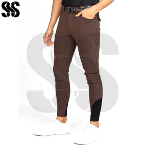 Pantalones de Equitación Duraderos de Mezcla de Algodón/Poliéster/Spandex para Hombre, para Entrenamiento y Competición, Corte Ajustado, Personalizables - Product Image 6