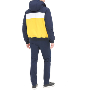 Doudoune d'hiver pour hommes avec capuche et fermeture à glissière complète Veste à bulles pour hommes avec coque extérieure résistante à l'eau - Product Image 2