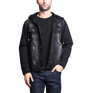 Chaqueta vaquera con botones para hombre, diseño personalizado, última moda, chaqueta vaquera clásica de manga larga para hombre - Product Image 4