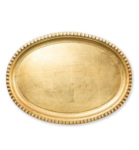 Plateau rond de service durable martelé à la main, centre de table, plateau décoratif pour mariage et fête, assiettes de service - Product Image 5