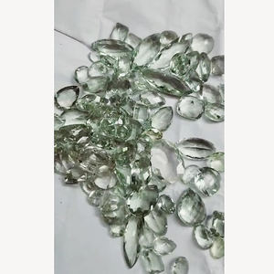 91ชิ้นอเมทิสต์สีเขียวธรรมชาติ10มม. ถึง20มม. เพชรลูกแพร์วงรีเหลี่ยม429 CTS ล็อตล็อตจาก iroc ขาย prasiolite ตัดอัญมณีหลวม $เรา52 - Product Image 4