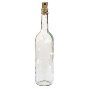 Ensemble de 2 guirlandes lumineuses à bouchon de bouteille, 1 m, blanc chaud, 5 LED, IP65, plastique, pour une utilisation en intérieur, pour les décorations de la Saint-Valentin, de Noël, d'Halloween - Product Image 1