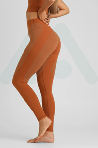 Mallas de compresión ligeras de alta calidad para mujer, mallas de Yoga transpirables con estilo informal, cintura media, tejido sin costuras - Product Image 2