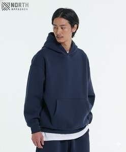 Sweats à capuche personnalisés de haute qualité en molleton de coton 100% Broderie à patch épais 400 g/m² Sweats à capuche en coton pour hommes Sweats à capuche réversibles - Product Image 2