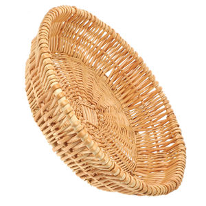 Cuenco mezclador de ratán Forma redonda única Acabado natural Perfecto para artículos de hotel y vajilla de restaurante Essentials - Product Image 3