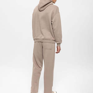 Survêtements de sport décontractés en coton 100% personnalisés pour hommes, imprimés, jogging, entraînement, vêtements de course d'hiver, vêtements de sport respirants en polaire - Product Image 3