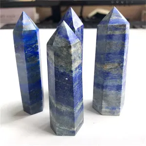 Lapis Lazuli Tower คริสตัลธรรมชาติโรสควอตซ์อเมทิสต์คริสตัลขัดเงาใสของขวัญโอเบลิสก์-งานฝีมือคริสตัลอื่นๆ - Product Image 3