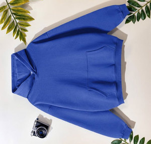 Sweat à capuche oversize en coton éponge de haute qualité Streetwear Sweats à capuche pour hommes personnalisés et unis à épaules tombantes en polaire épaisse - Product Image 6