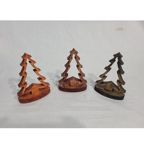 Elegant Wood <b>Christmas</b> Tree Indoor & Outdoor Hanging Tabletop Standing for Home Garden <b>Christmas</b> Tree Festival Party <b>Decoration</b> - Product Image 1