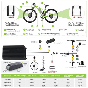 <span class=keywords><strong>Kit</strong></span> de Conversión para <span class=keywords><strong>Bicicleta</strong></span> <span class=keywords><strong>Eléctrica</strong></span> <span class=keywords><strong>con</strong></span> Motor Trasero Varstrom 36V 250W 95EVH, Disco de 26" 27.5" 700C, <span class=keywords><strong>con</strong></span> Pantalla EKD01 (Stock en el Reino Unido) - Product Image 6