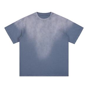 Wholesale Sun Faded <b>T</b>-<b>Shirt</b> Men 100% Cotton Crew Neck <b>Oversized</b> Drop Shoulder OEM Heavyweight Boxy Fit <b>T</b> <b>Shirts</b> - Product Image 4