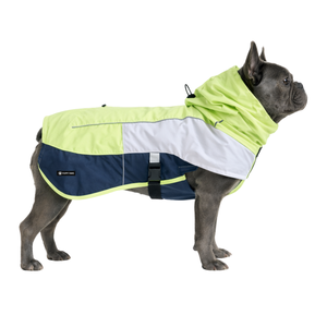 เสื้อกันฝนสุนัขสีขาวลิ้มขาว พร้อมฮู้ด กันน้ำ น้ำหนักเบา กันลม สำหรับสุนัขขนาดกลางถึงใหญ่ - Product Image 3