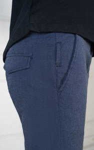 Pantalones largos informales de negocios para hombre, alta demanda, 100% algodón, cintura media, Parte delantera plana, pierna recta suelta, servicio OEM disponible - Product Image 5