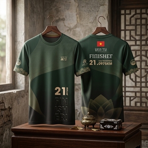 Camiseta de Running Profesional con Logotipo Personalizado, Secado Rápido, Material Deportivo 95% Algodón 5% Spandex, Venta al Por Mayor desde Vietnam - Product Image 3