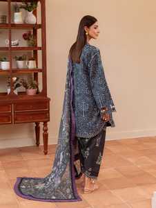 Vestido de Fiesta de Lino y Chifón de 3 Piezas para Mujer, Shalwar Qameez Anarkali Kurti, Estilo Indio Pakistaní, para Bodas de Verano/Invierno - Product Image 2