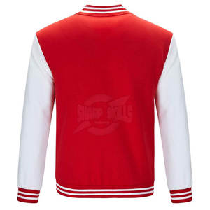 Blouson universitaire homme coupe ajustée style urbain éco-responsable avec col montant - Meilleures ventes, disponible en gros - Product Image 3