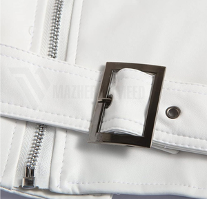 Chaqueta de cuero para hombre de último estilo, precio al por mayor, chaqueta de cuero de color blanco sólido, chaqueta de cuero más vendida de Pakistán - Product Image 2