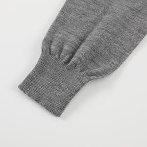 Sudadera de Cuello Redondo para Hombre, 100% Lana, 420/500 Gramos, Teñido Liso, Transpirable, Tejido de Punto, Estilo Urbano Holgado para Invierno - Product Image 6