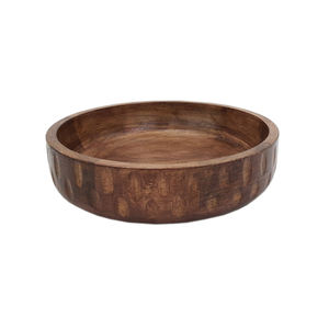 Nouvellement conception en bois forme ronde bol de fruits naturel fini pour table maison et hôtels nourriture et collations bols de service faits à la main - Product Image 6
