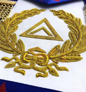 Tablier de maître maçonnique unisexe de logo personnalisé de la plus belle qualité personnalisé à bas prix - Product Image 4
