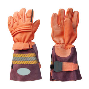 Gants de lutte contre l'incendie en cuir de vachette résistants à la chaleur en couleur unie Gants de pompier imperméables en couleur unie - Product Image 1