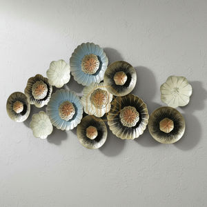 Fancy Vintage Large Metal Wall Hanging Art Decoraciones-Diseño de flores para el hogar Metal Wall Art Decor - Product Image 6