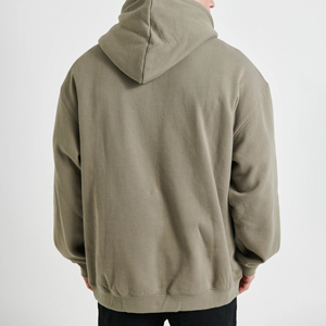 Fabricantes de sudaderas con capucha personalizadas Sudadera con capucha lisa en blanco 100% algodón básico grueso, sudaderas con capucha de gran tamaño mezcladas con algodón - Product Image 5