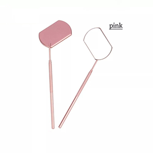 Prix de gros Miroir de précision pour extensions de cils personnalisé, mural, à simple paroi, avec cadre en acier inoxydable plaqué or, Différents - Product Image 5